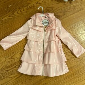 Oil & Water Ruffled Raincoat, Girls 6-7, very good condition